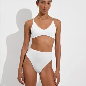 Left On Friday White Bikini Swimwear